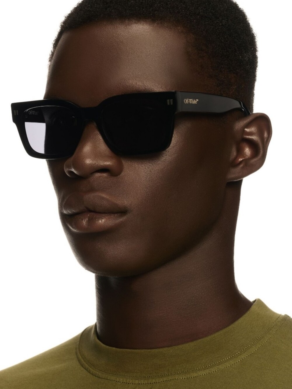 Sale: Off-White Black Square Sunglasses